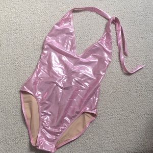 Vintage NEW never worn pink low cut Shimmer